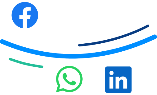 Popular social platform logos