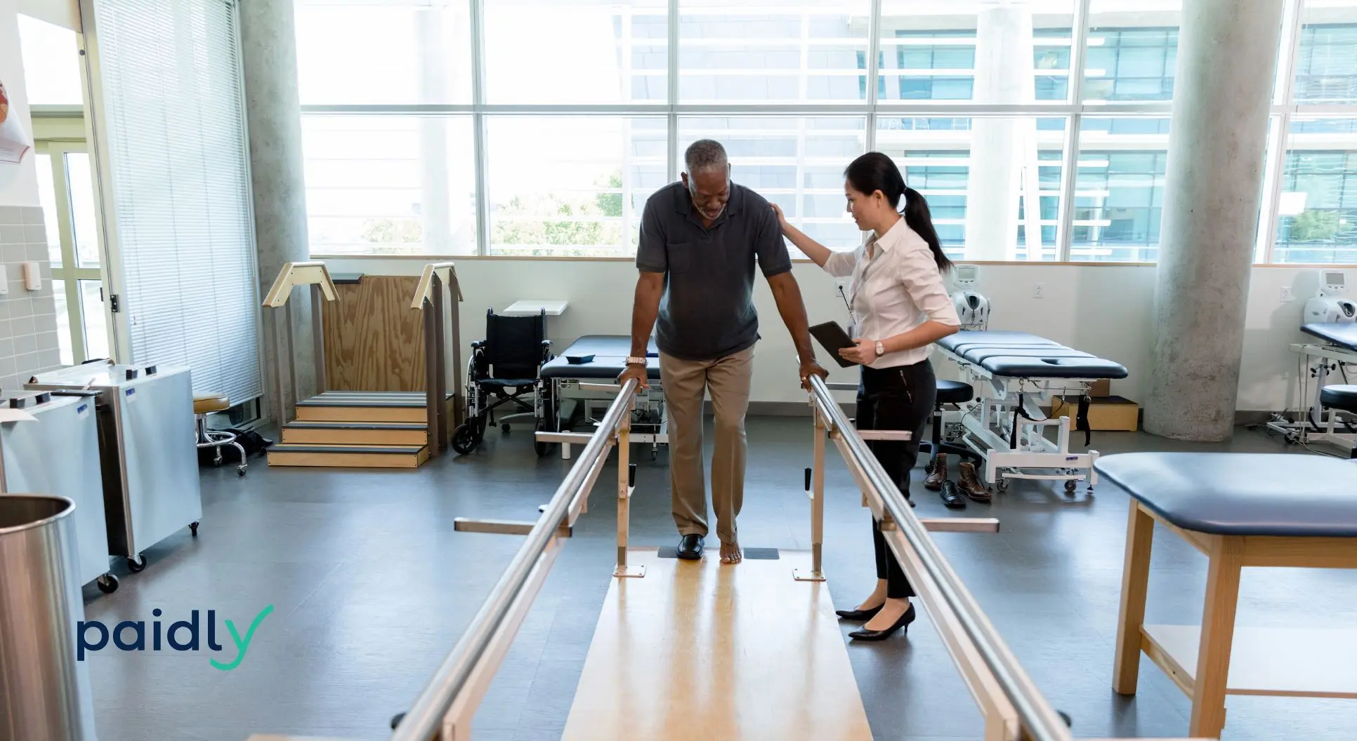 PT/OT Debt Crisis? Employer Benefits Can Help PT/OT helping a patient walk again